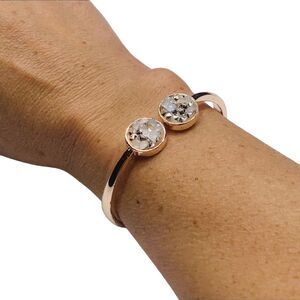 10/$25🦋 Gold Druzy Bangle Bracelet